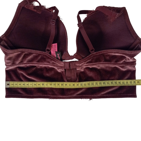 La Senza Push up Longline Velvet Lace Bra | US M - Picture 6 of 7